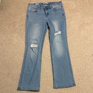 Vigoss Light Blue Distressed Flare Jeans